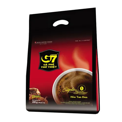 Cà phê đen G7 ko đường (100 gói x 2g) - Đặc sản NAFARM chính hãng