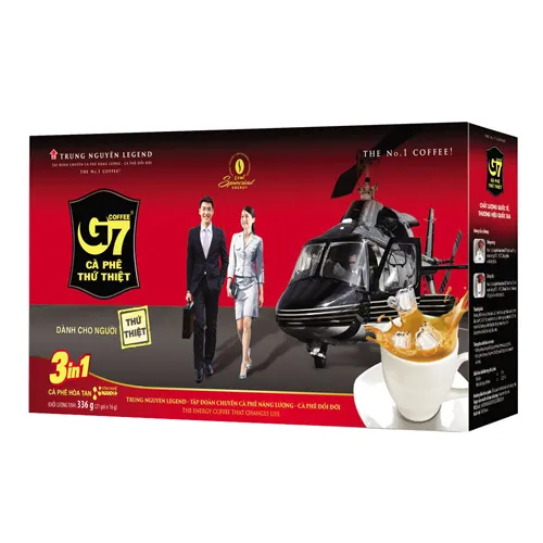Cà phê G7 3in1 (21 gói x 4 hộp) - Đặc sản NAFARM chính hãng